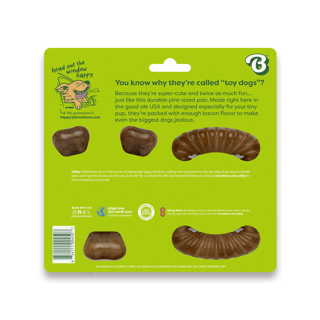 Benebone Tiny 2Pack Bacon Flavored Bones