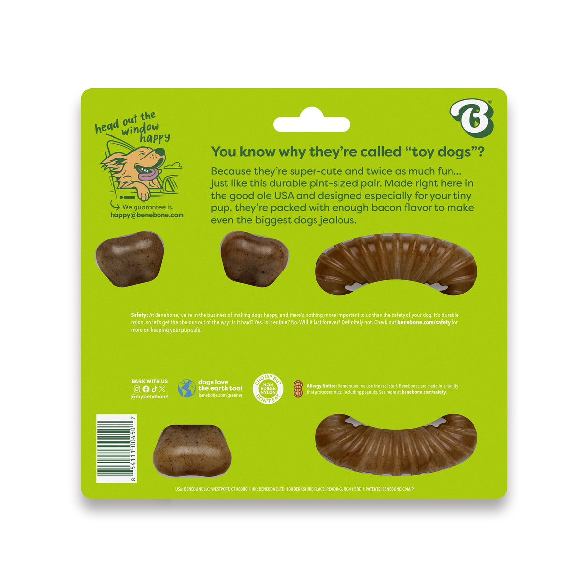 Benebone Tiny 2Pack Bacon Flavored Bones