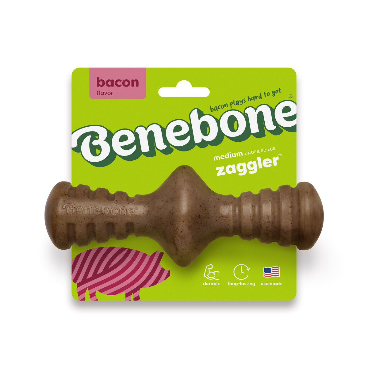 Benebone Bacon Medium Zaggler