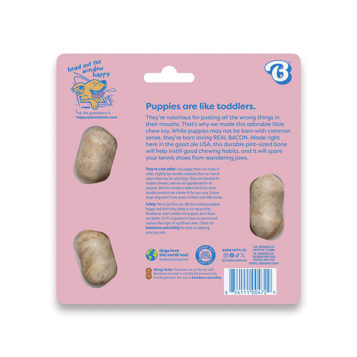 Benebone Small Puppy Bacon Wishbone