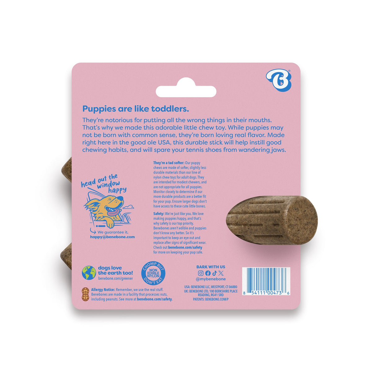 Benebone Small Puppy Maplestick
