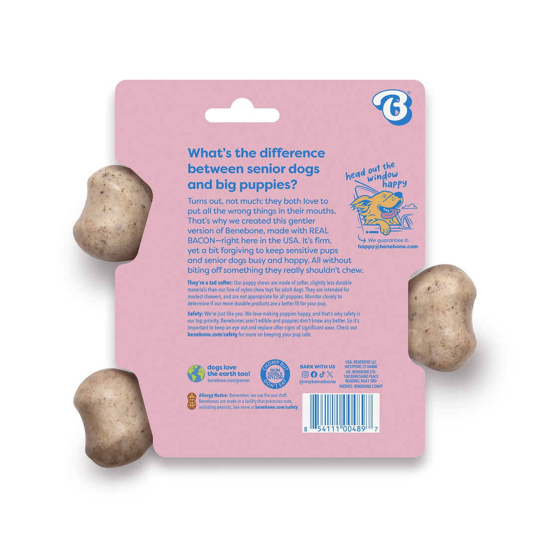 Benebone Puppy Wishbone Bacon Medium
