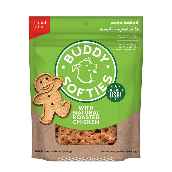 Buddy Biscuits Chewy Dog Treats Roasted Chicken 6 oz