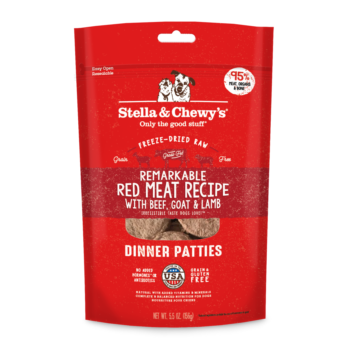 Freeze-Dried Red Meat Patties - 5.5 oz