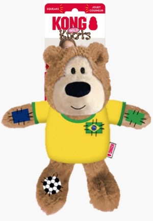 KONG Wild Knots Sport Bear Dog Toy Brazil