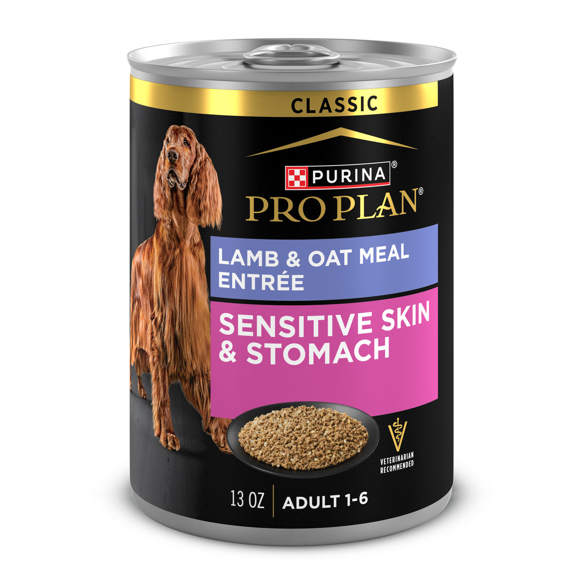 Pro Plan Sensitive Skin Stomach Lamb Oatmeal Dog Food 13 oz