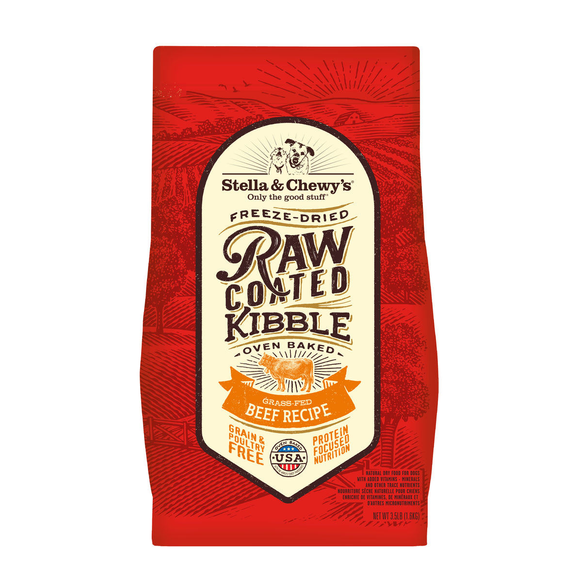 Kibble Raw Coated Beef - 3.5 lb