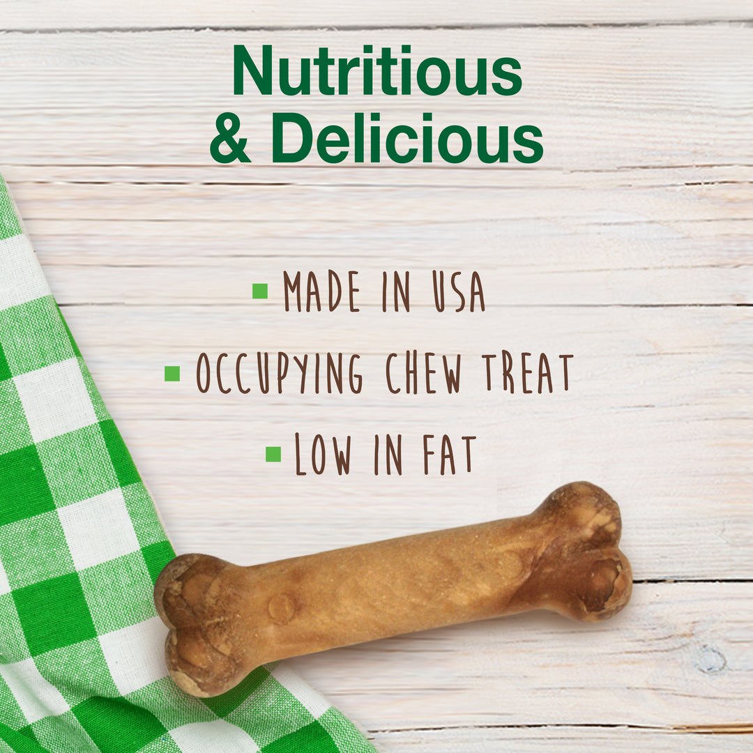 Nylabone Healthy Edibles All-Natural Long Lasting Chew Treats Bacon Medium (7 Count)