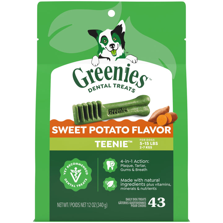 Greenies Dog Dental Treats Sweet Potato Teenie 12oz