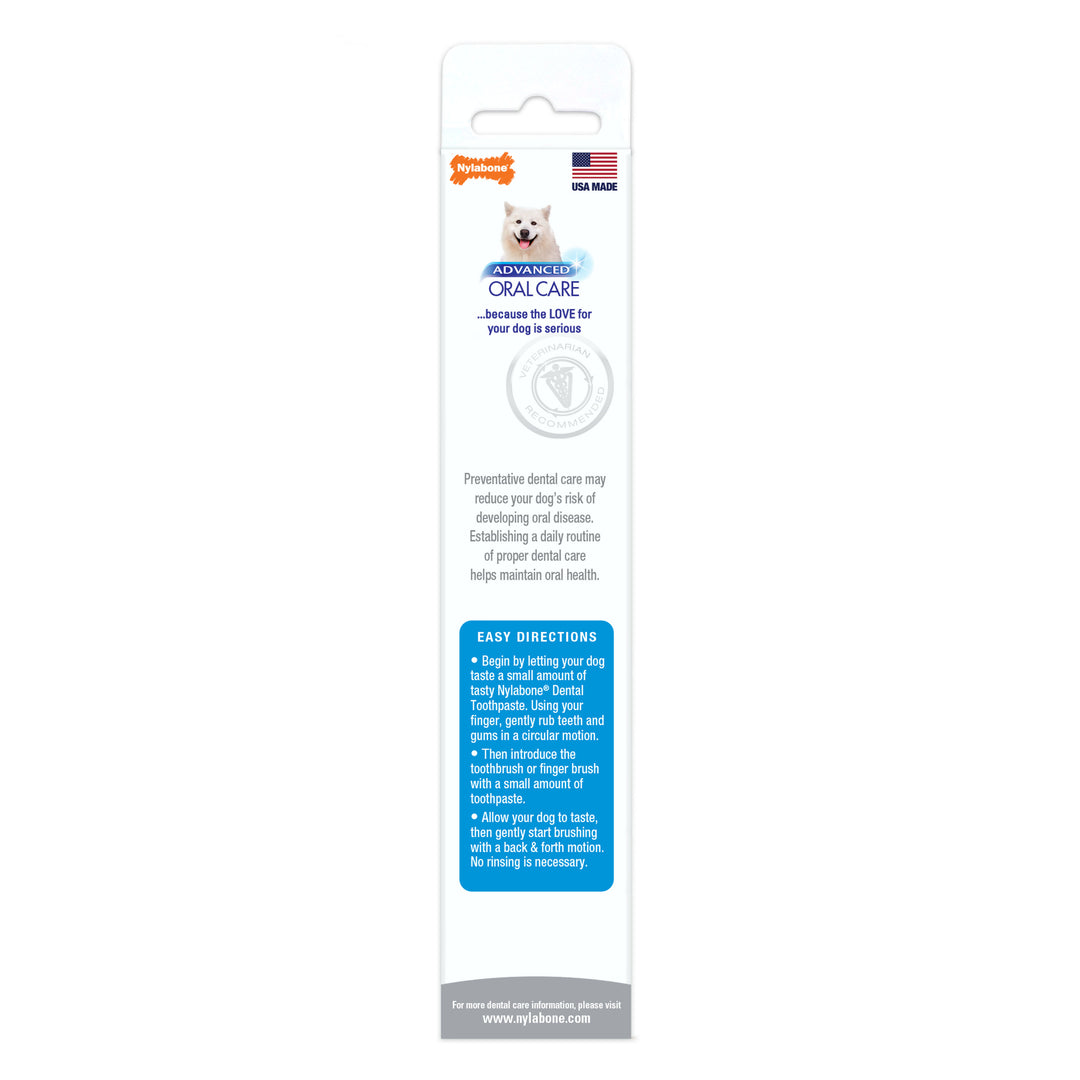 Nylabone Advanced Oral Care Tartar Control Dog Toothpaste Original 2.5 Ounce (1 Count)
