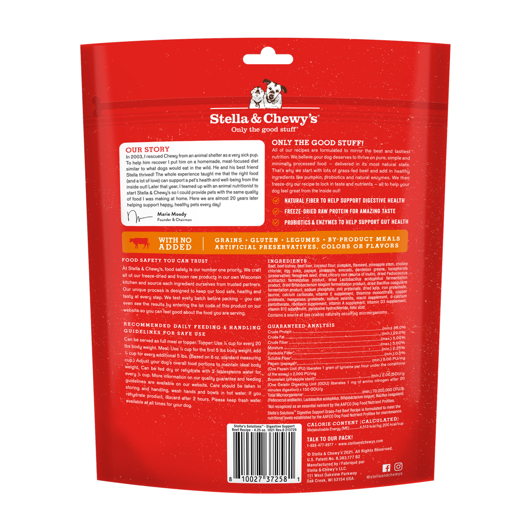 Freeze-Dried Solutions Digestive Beef - 4.25 oz