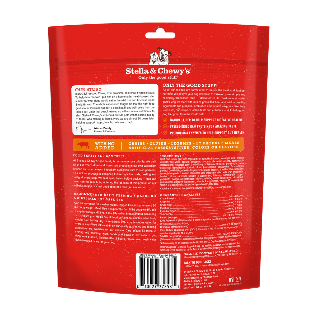 Freeze-Dried Solutions Digestive Beef - 4.25 oz
