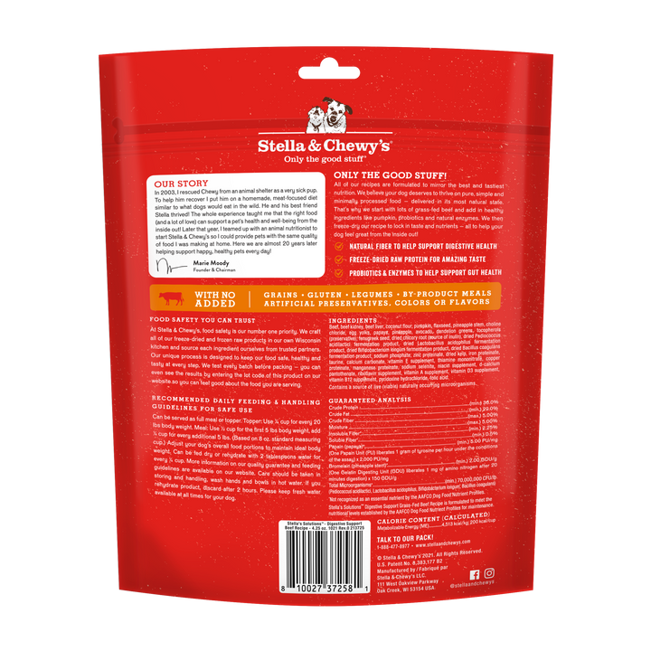 Freeze-Dried Solutions Digestive Beef - 4.25 oz