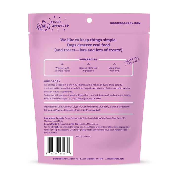 Bocces Bakery Berry Bliss Soft Chewy Treat 6 oz