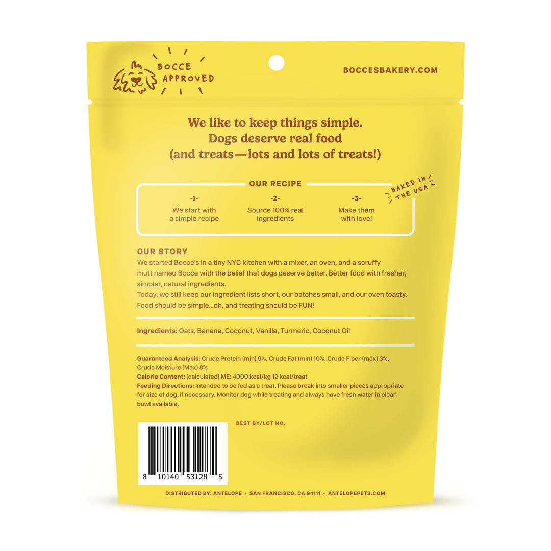 Bocces Bakery Golden Glow Crunchy Treat 5 oz