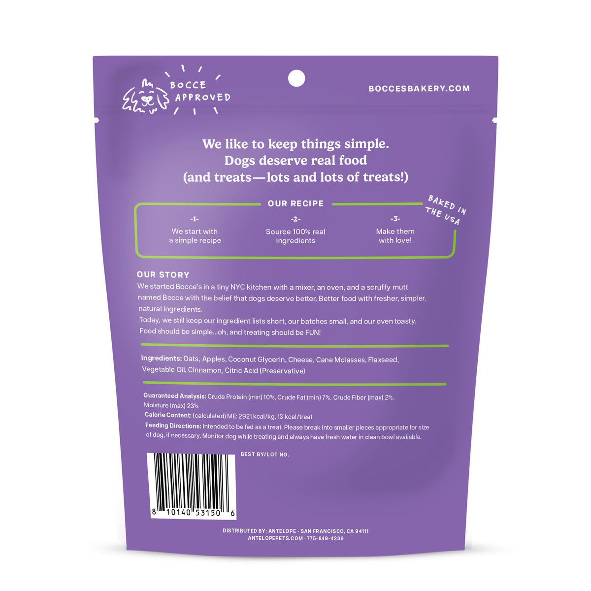 Bocces Bakery Spiced Cider Flavor Soft Chewy Halloween 6 oz