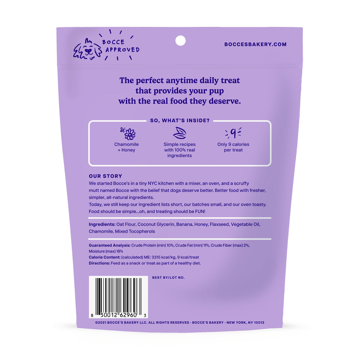 Bocces Bakery Dailies Soft Chewy Sweet Dreams 6 oz Bag