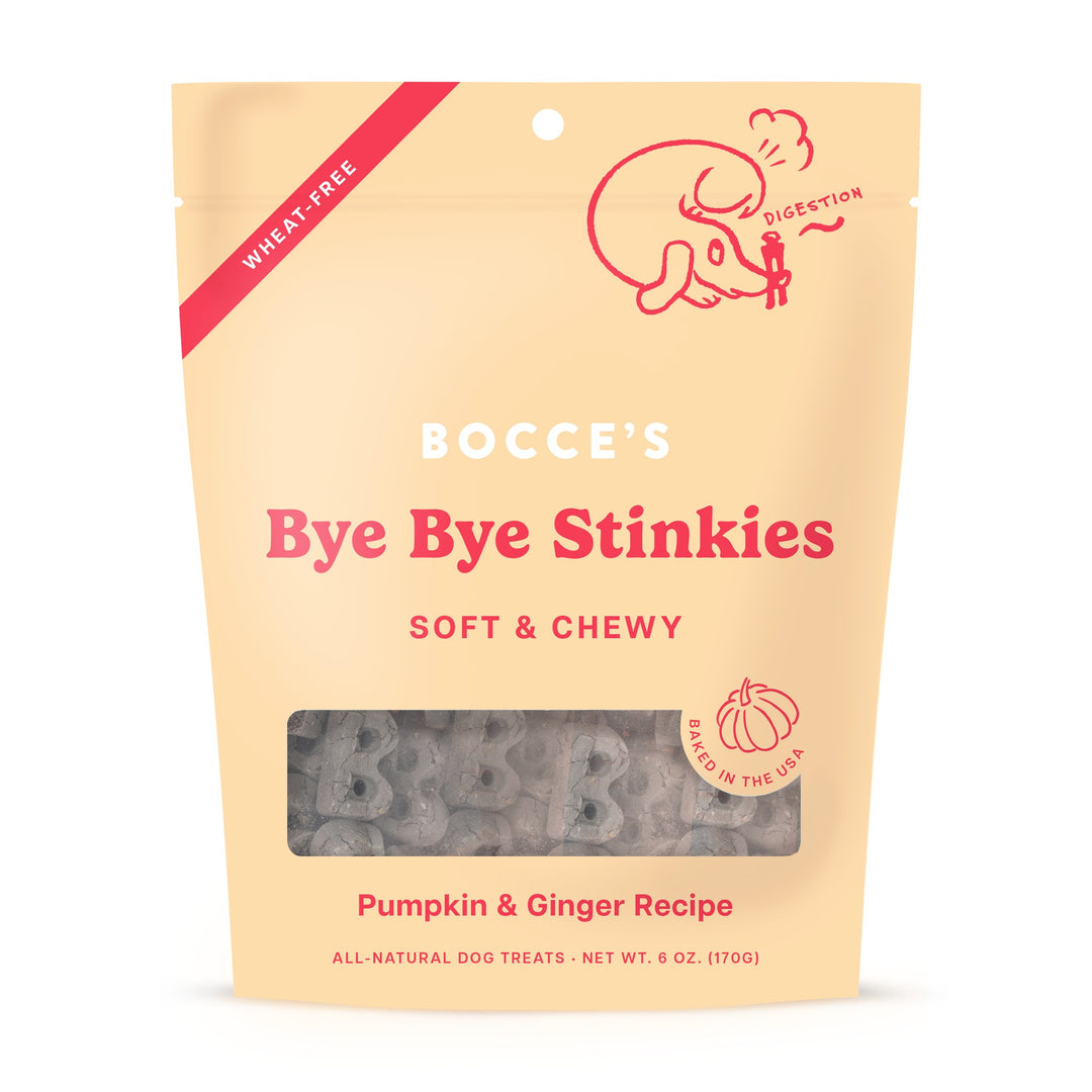 Bocces Bakery Dailies Soft Chewy Bye Bye Stinkies 6 oz Bag