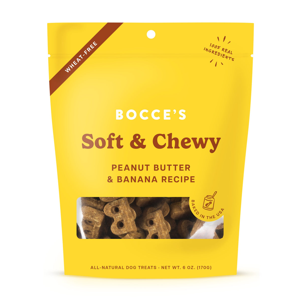 Bocces Bakery Basic Soft and Chewy PB and Banana 6 oz