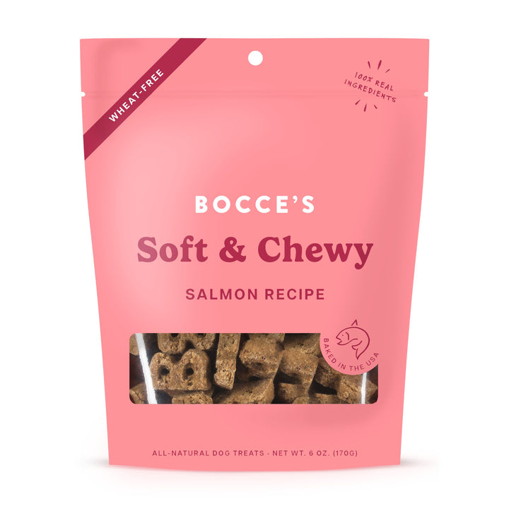 Bocce Bakery Soft Chewy Salmon WheatFree Dog Treats