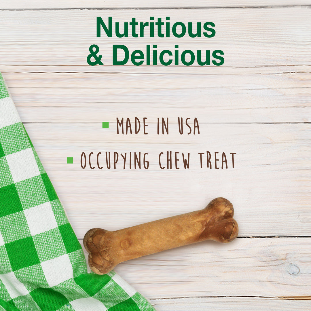 Nylabone Healthy Edibles All-Natural Long Lasting Chew Treats Roast Beef X-Small (8 Count)