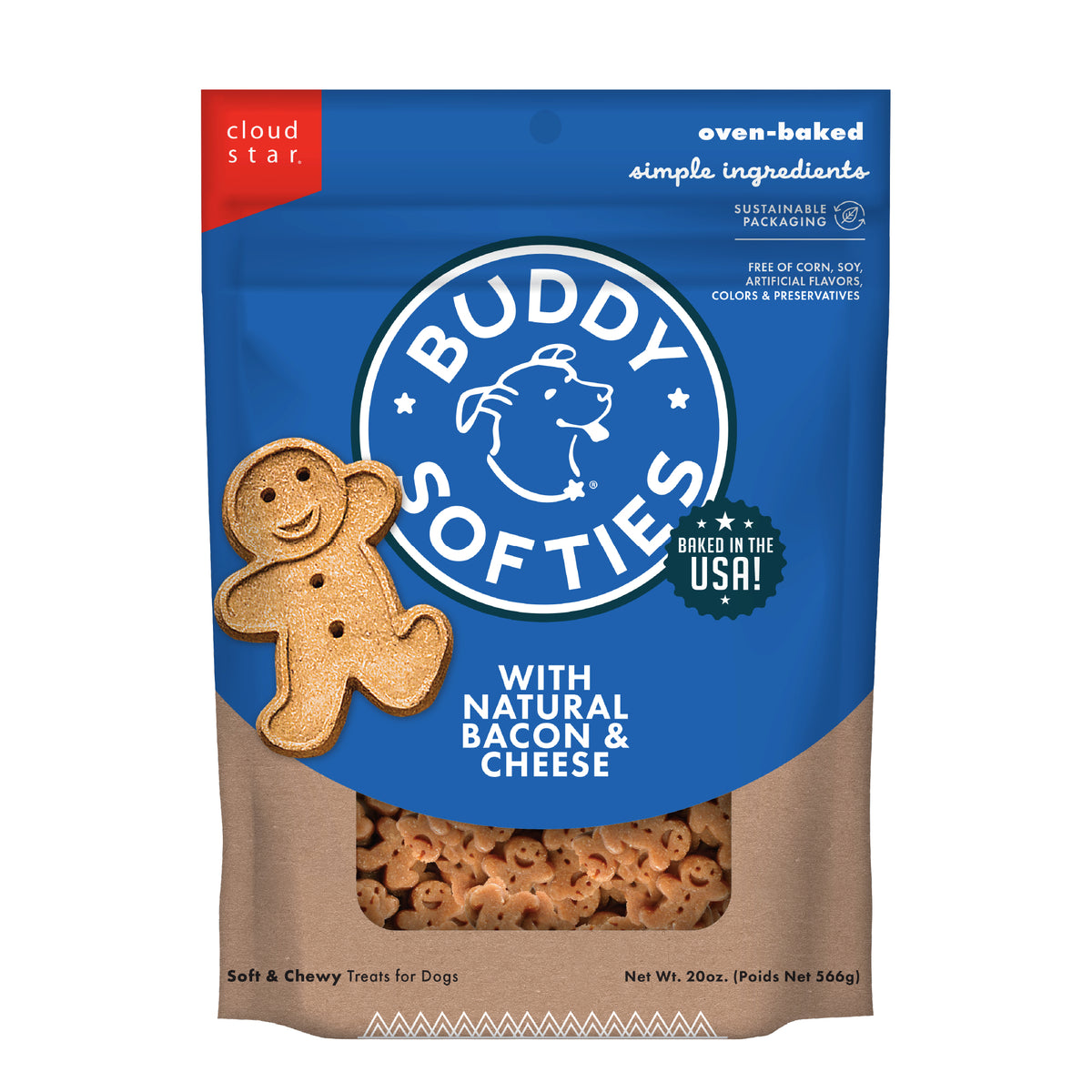 Buddy Biscuits soft and chewy Bacon Cheese 20oz