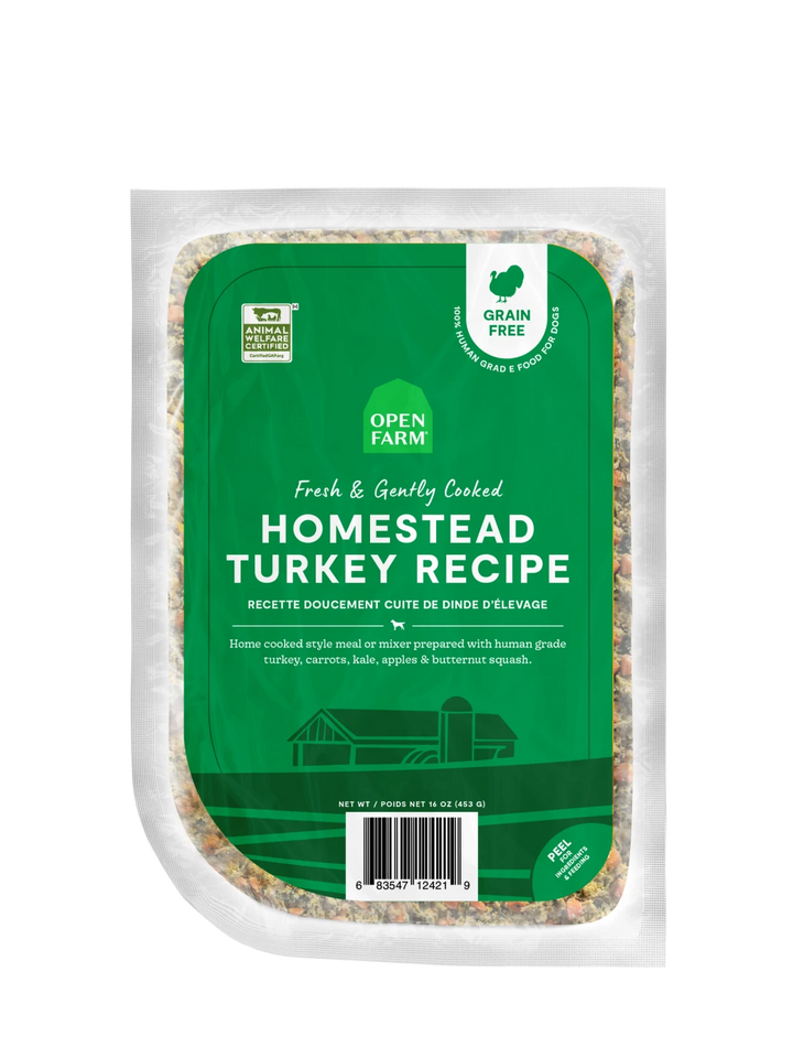 OPEN FARM FRZN GENTLY COOKED TURKEY 96 OZ
