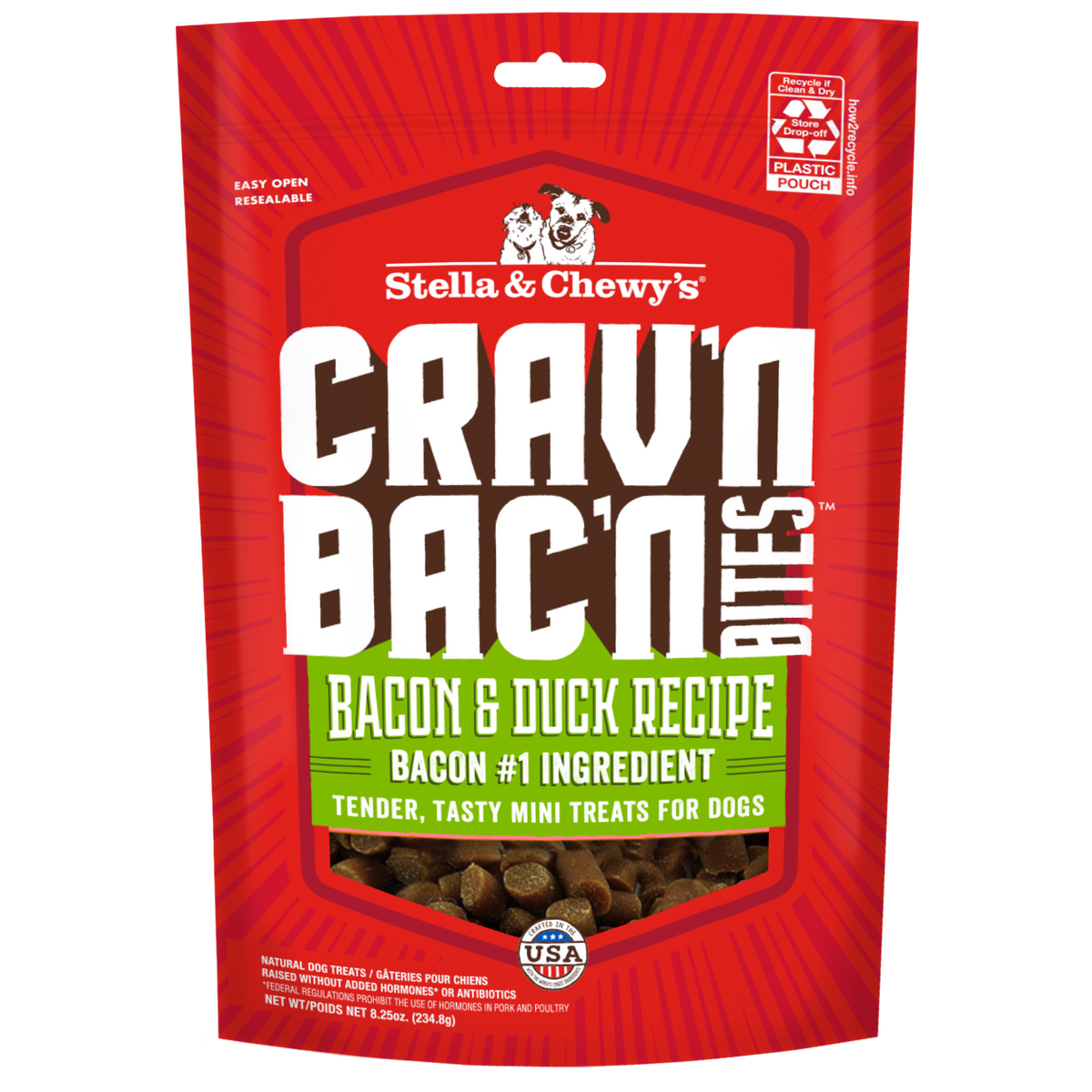 Crav'n Bac'n Bites Bacon & Duck - 8.25 oz