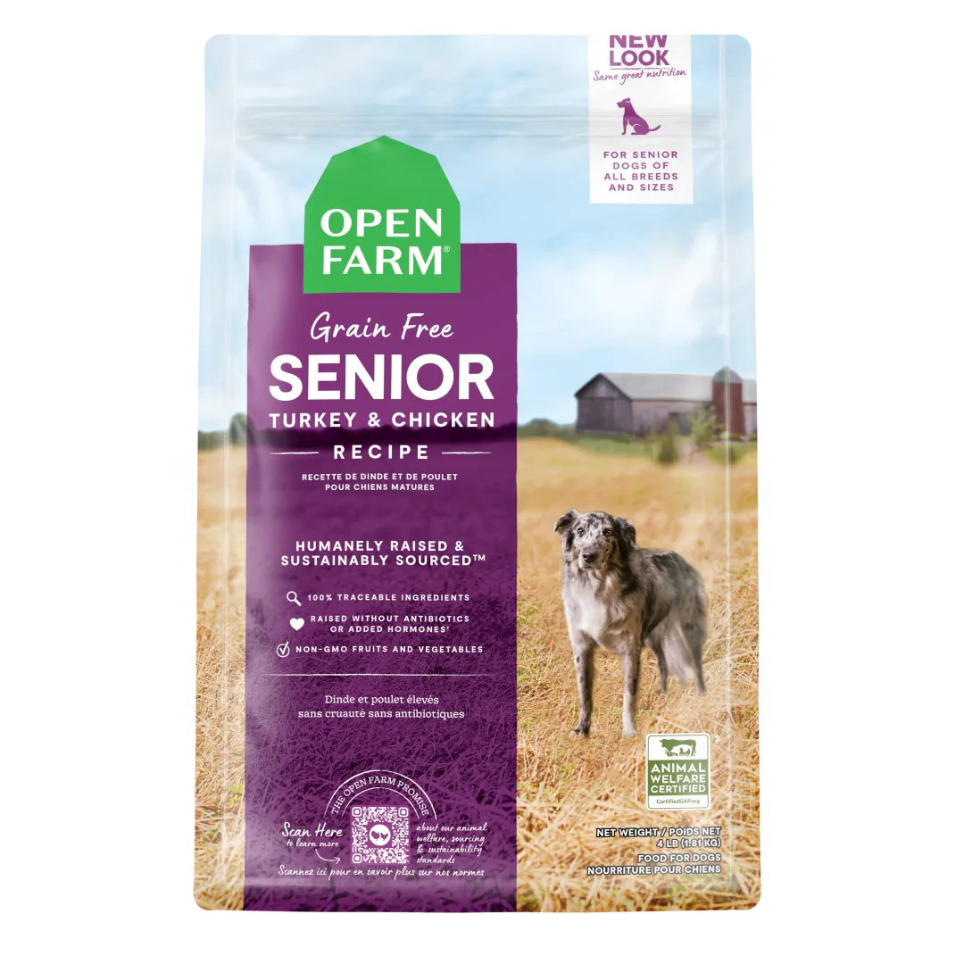 Open Farm Grain Free Senior Turkey Chicken 4 lb