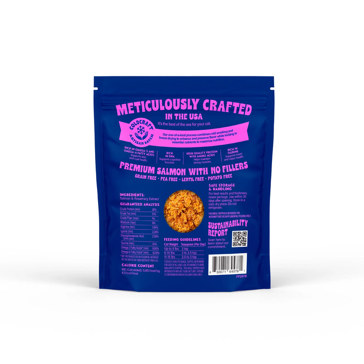 Finfare Cat Freeze Dried Sprinkles Topper Smoked Salmon 1.3oz