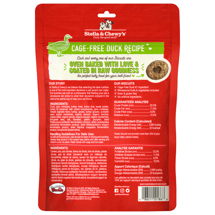 Raw Coated Biscuits Duck - 9 oz