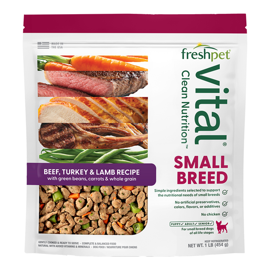 FRESHPET DOG VITAL SMALL BREED COMPLETE MEALS BEEF 1LB