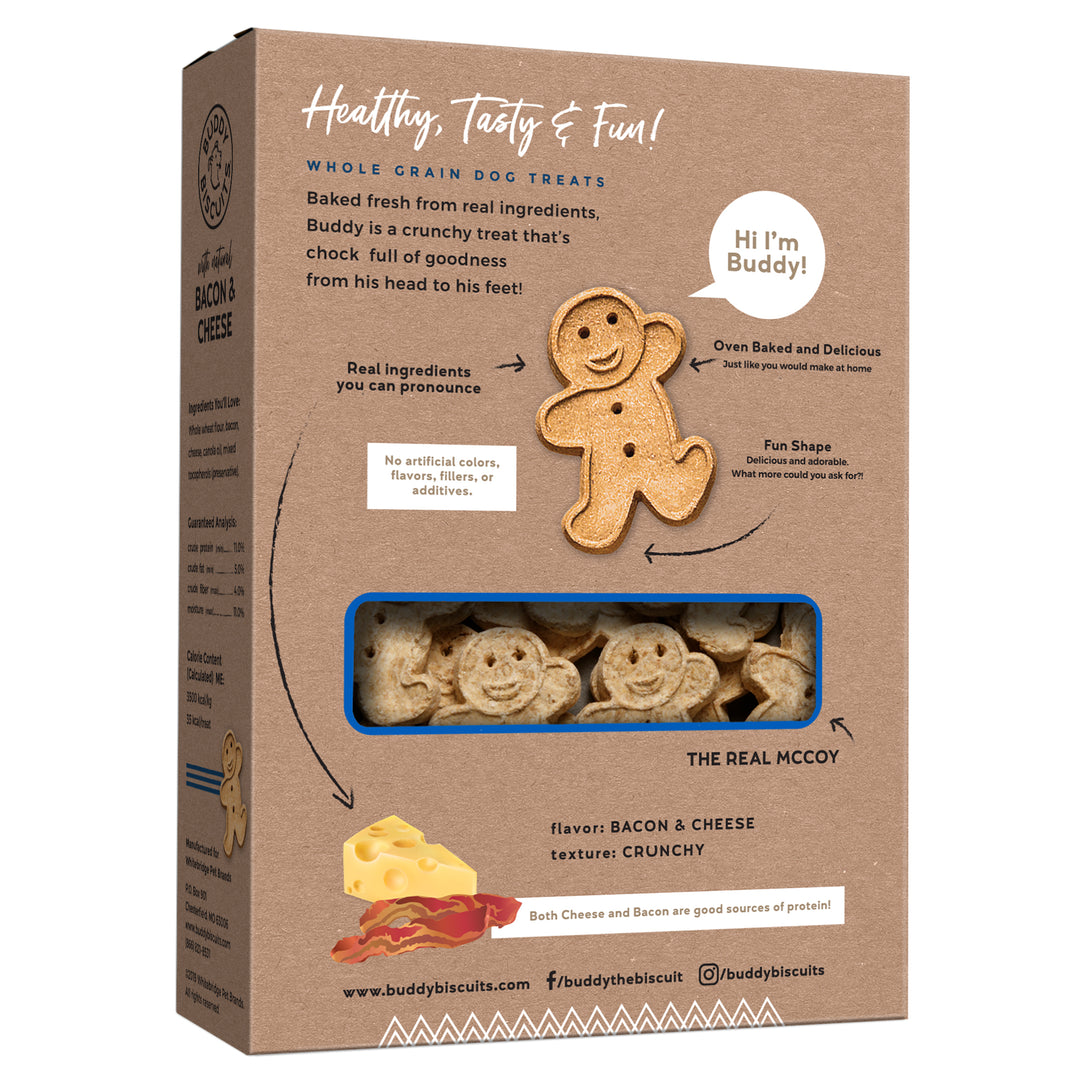 Cloud Star Original Buddy Biscuits Bacon and Cheese 16 oz - back