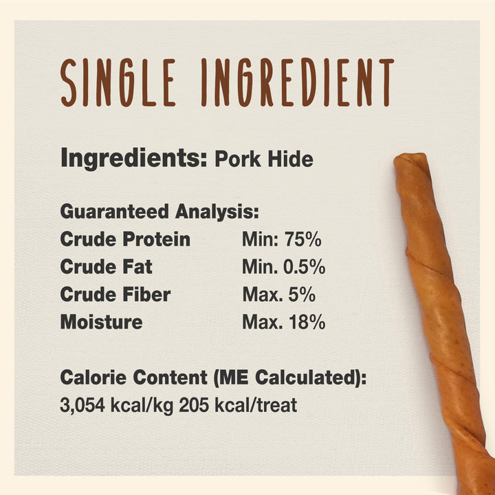 Cadet Gourmet Pork Hide Roll Twists (5 Count)