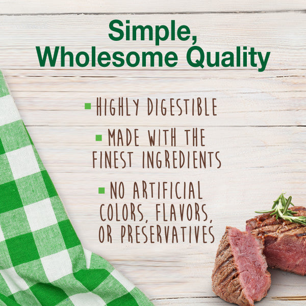 Nylabone Healthy Edibles Meaty Center All-Natural Long Lasting Chew Treats Beef Small (12 Count)