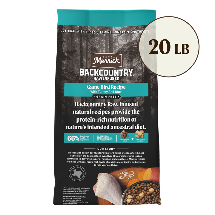 Mer BCntry Game Bird 20lb back