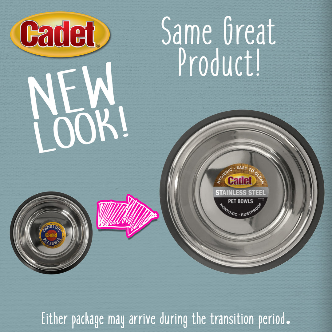 Cadet Stainless Steel No Spill Dog Bowls 24 Ounce