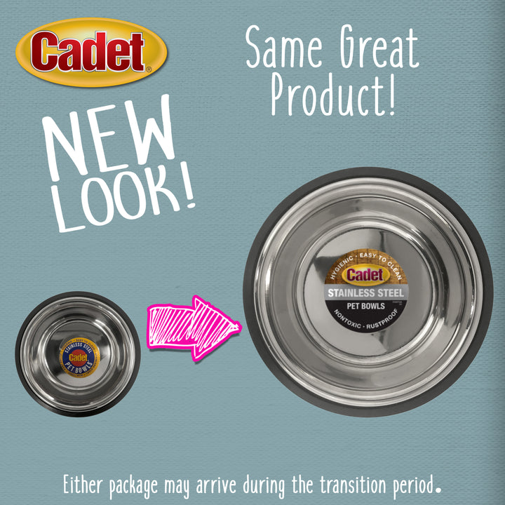 Cadet Stainless Steel No Spill Dog Bowls 24 Ounce