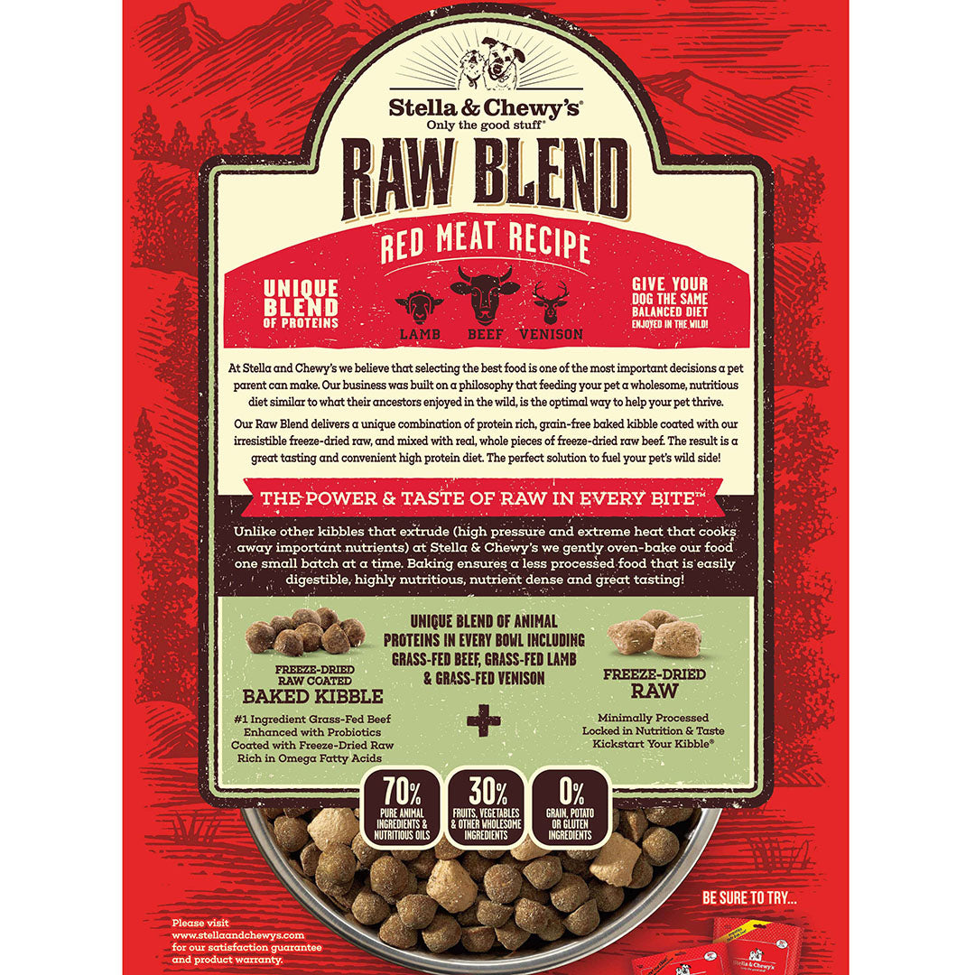 Kibble Raw Blend Red Meat - 22 lb