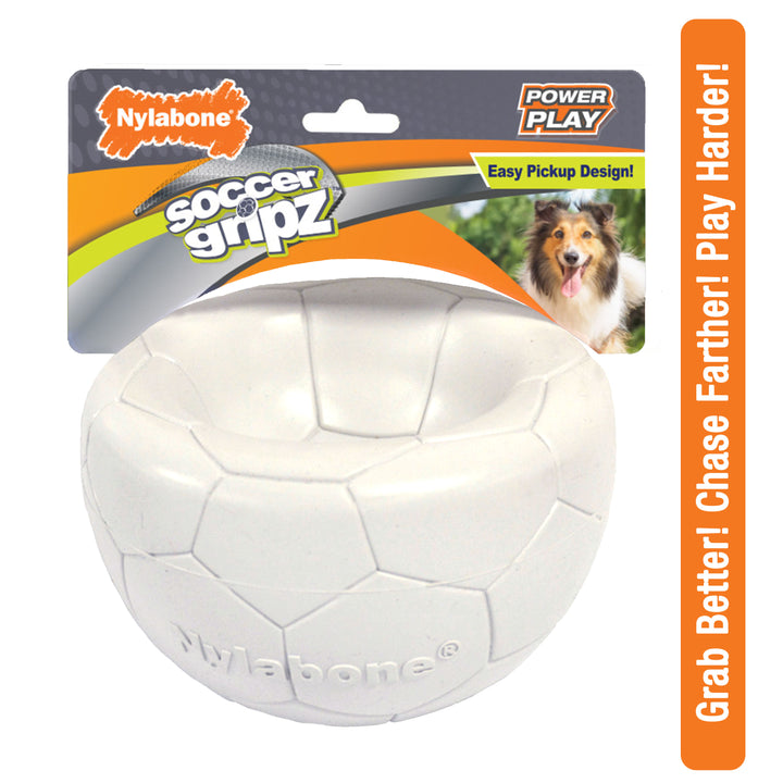 Nylabone Power Play Gripz Dog Soccer Ball Toy Medium (1 Count)