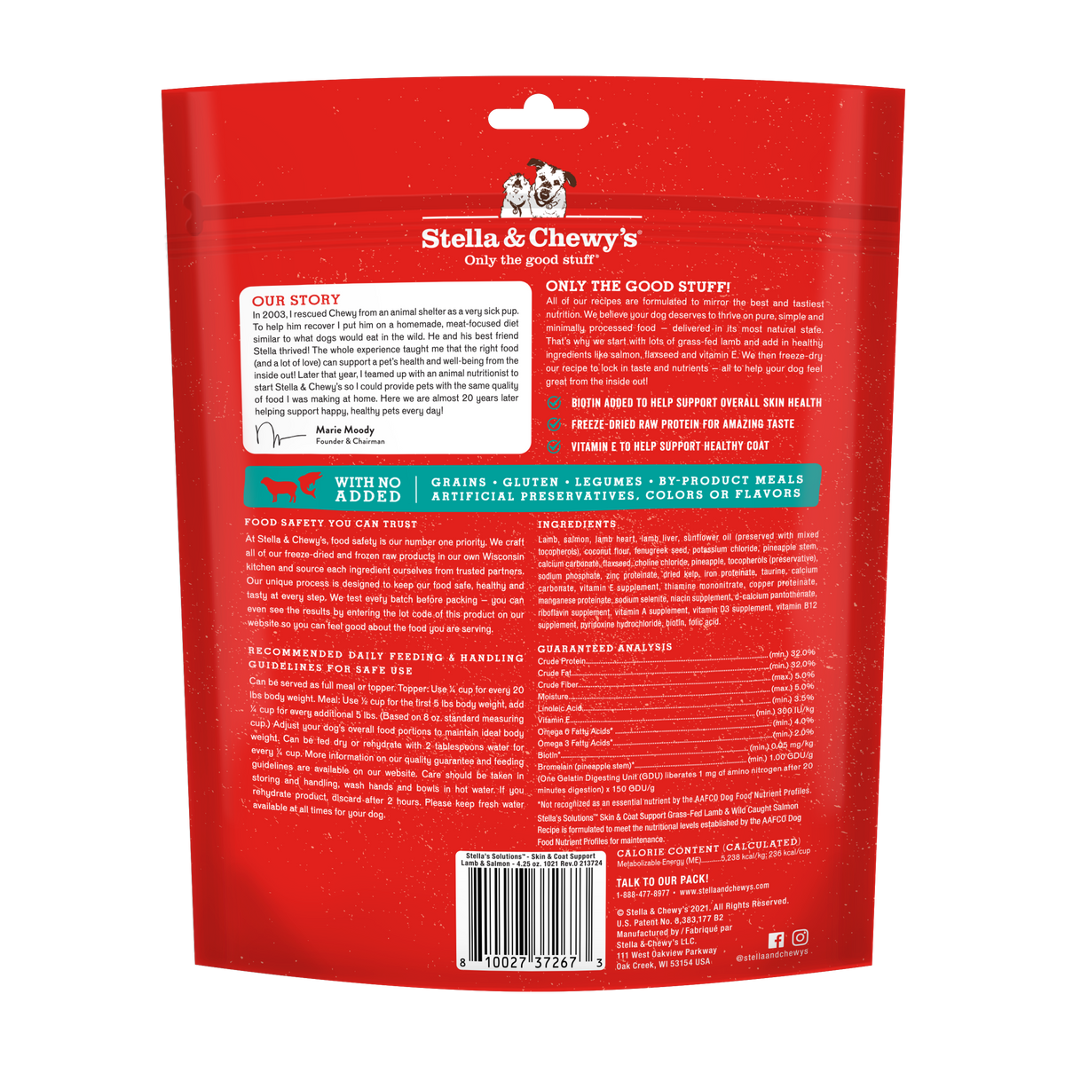 Freeze-Dried Solutions Skin & Coat Lamb & Salmon - 4.25 oz