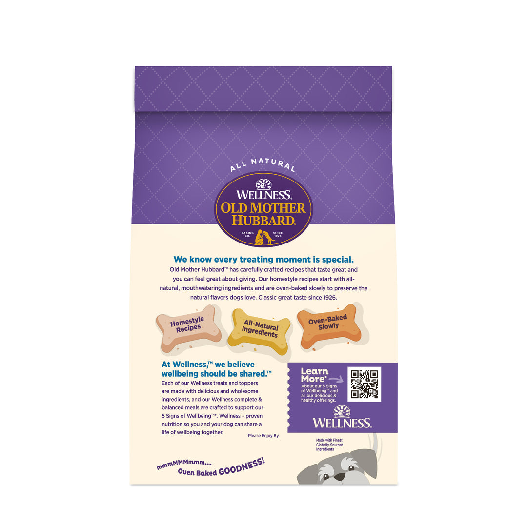 Wellness Old Mother Hubbard Original Mix Dog Biscuits, Natural, Training Treats, Four Flavors, Mini Size, (3.8 Pound Bag)