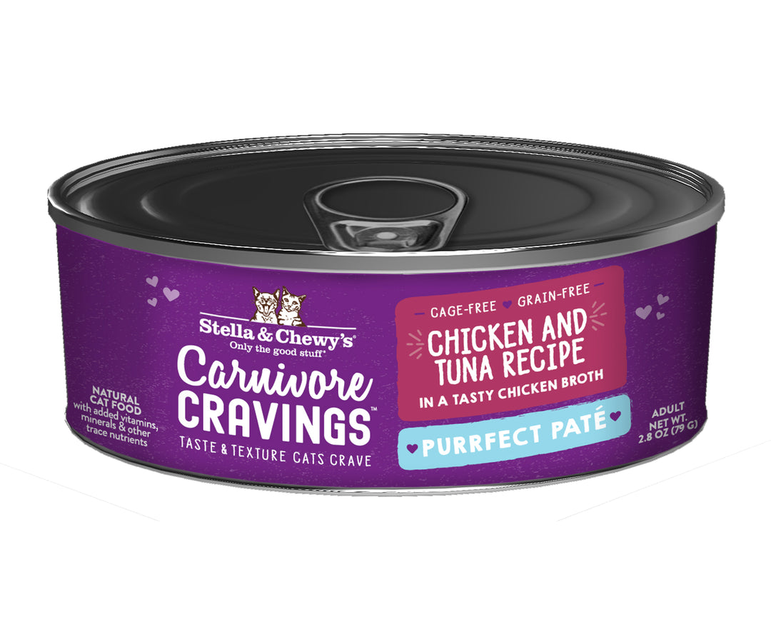 Carnivore Cravings Purrfect Pate Chicken &amp; Tuna - 2.8 oz