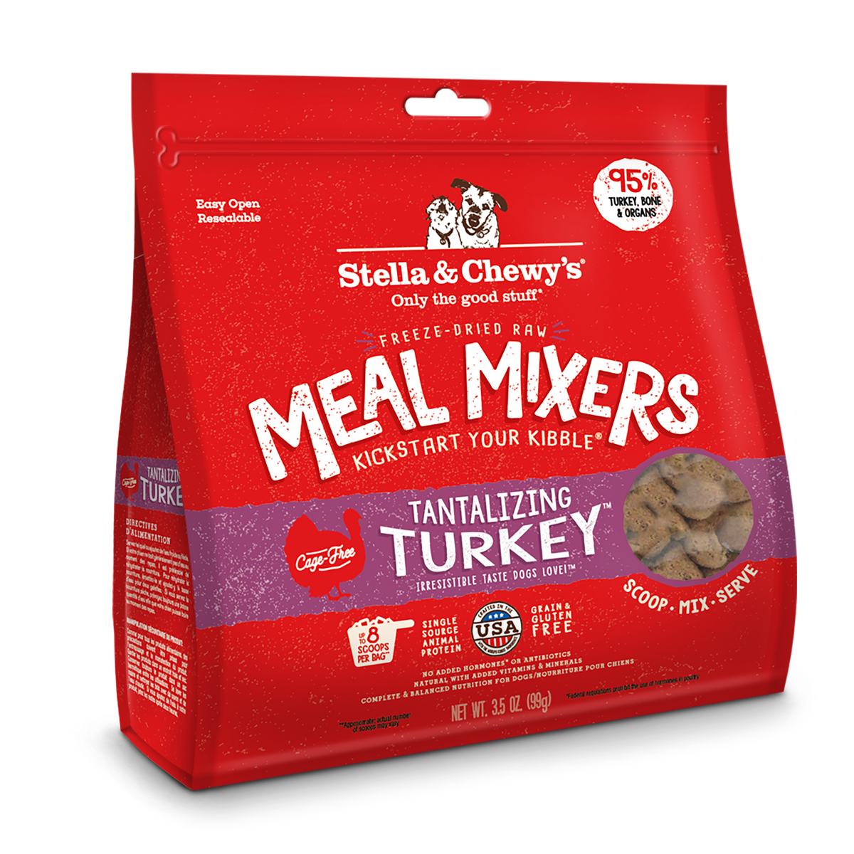 Freeze-Dried Tantalizing Turkey Meal Mixers - 3.5 oz
