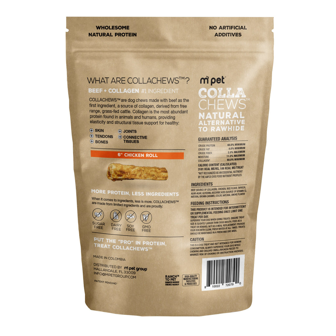 CollaChews Collagen Rolls Chicken 6in 4 pack
