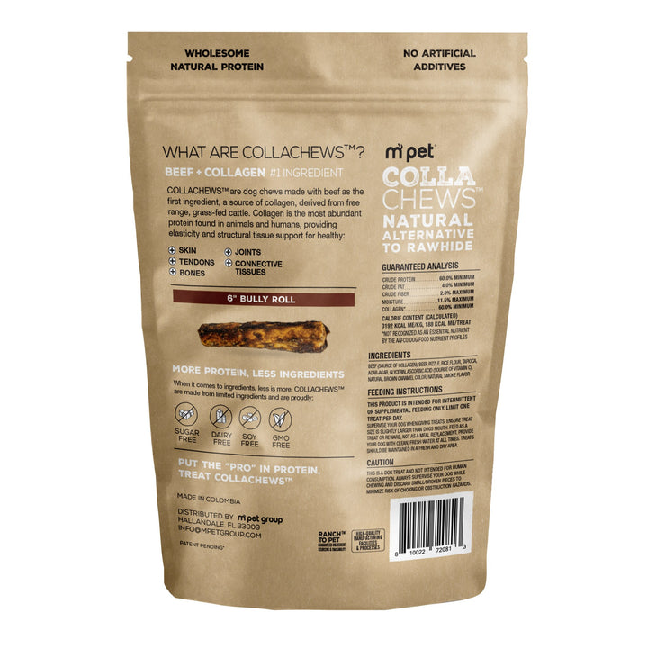 CollaChews Collagen Rolls Bully 6in 4 pack