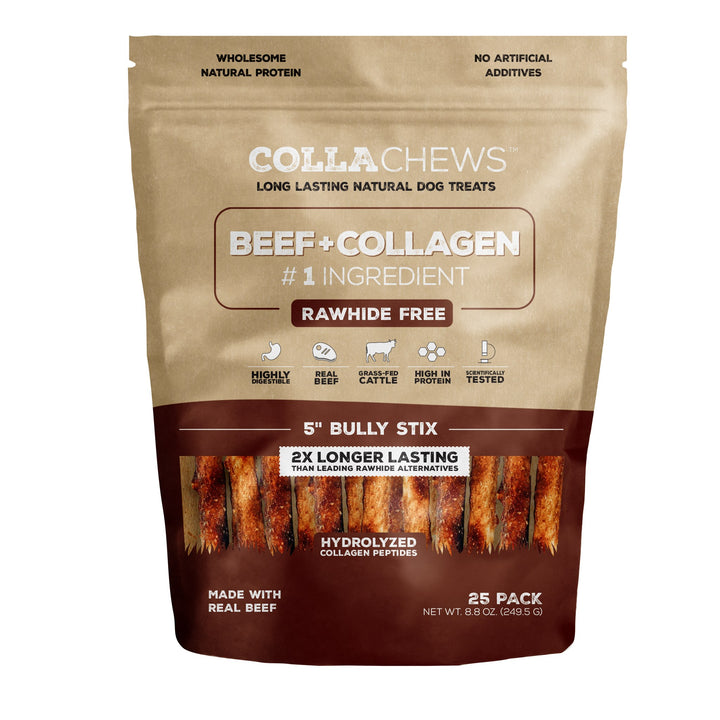 CollaChews Collagen Sticks Bully 5in