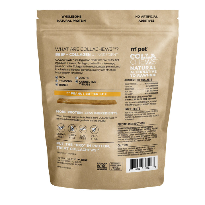 CollaChews Collagen Sticks Peanut Butter 5in