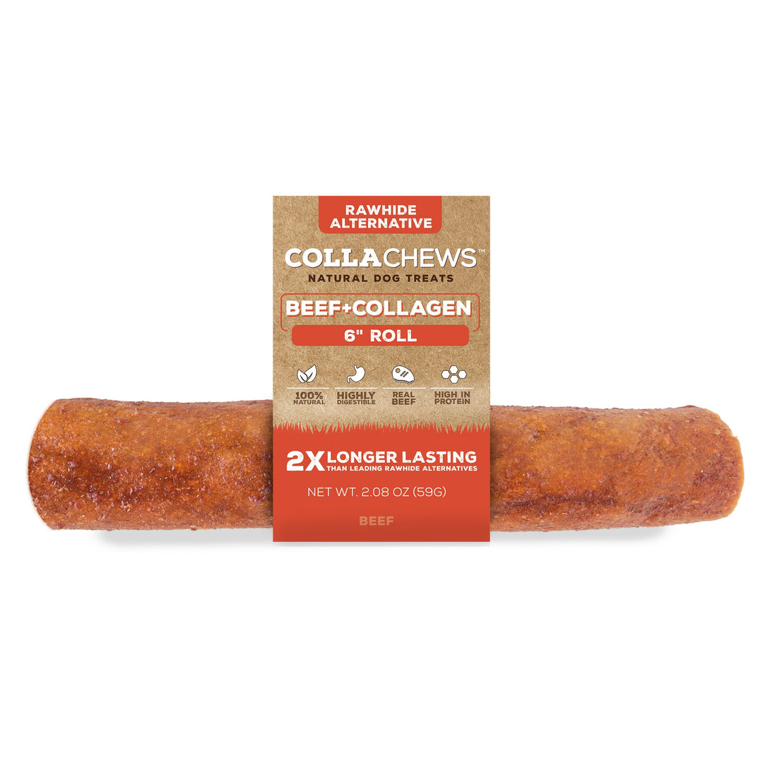 CollaChew Collagen Roll Beef 6in