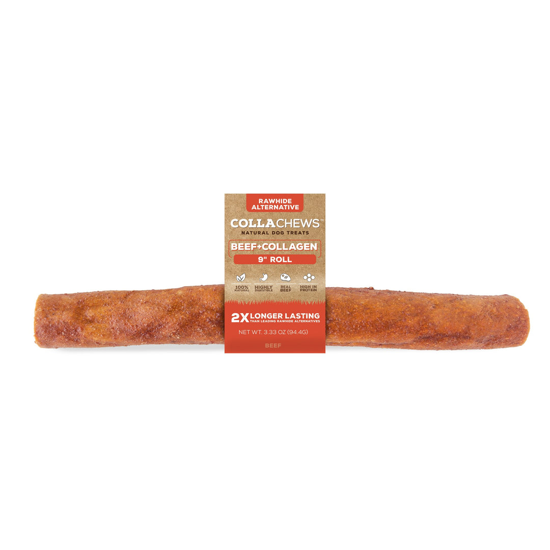 CollaChew Collagen Roll Beef 9in
